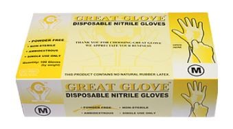 GLOVES,Nitrile,Lg,PF,100 ct #8005L